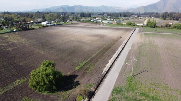 Vista aérea parcela en venta